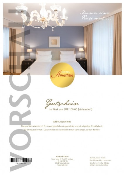 Gutschein Hotel Amadeus